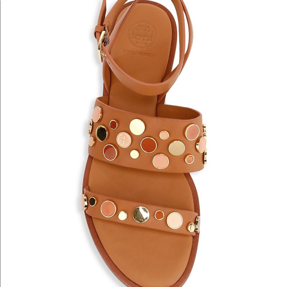Tory Burch Suki Studded Leather Gladiator Sandals